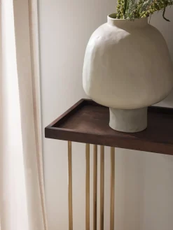 Consola de recibidor de madera de mango Luca