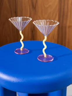 Copas de cóctel de vidrio de borosilicato Curve, 2 uds.