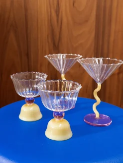 Copas de cóctel de vidrio de borosilicato Curve, 2 uds.