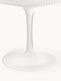 Copas de champán sopladas con relieves Ripple