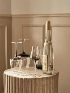 Copas de champán sopladas Smoke, 4 uds.