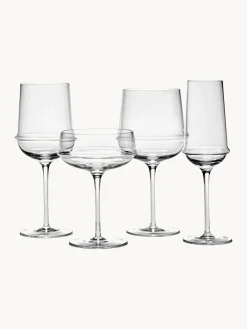 Copas de champán sopladas Dune, 4 uds.