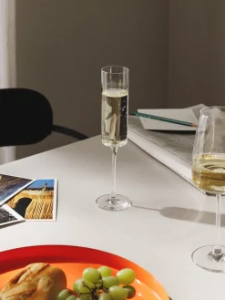 Copas de champán Xavia de cristal, 4 uds.