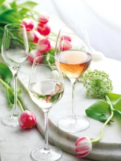 Copas de vino blanco de cristal Exquisit, 6 uds.