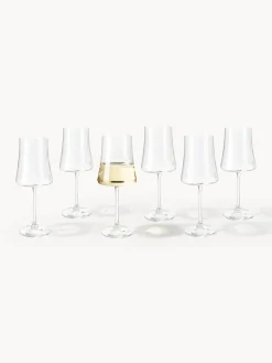Copas de vino blanco de cristal Gwenda, 6 uds.