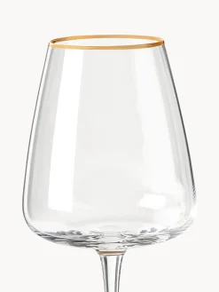 Copas de vino blanco de vidrio soplado Ellery, 4 uds.