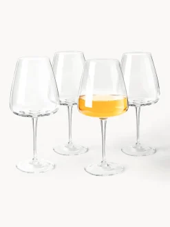 Copas de vino blanco sopladas Ellery, 4 uds.