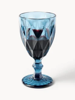 Copas de vino con patrón texturizado Colorado, 4 uds.