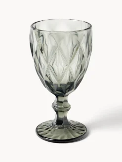 Copas de vino con patrón texturizado Colorado, 4 uds.