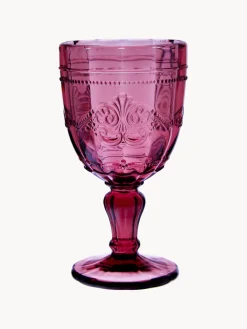 Copas de vino con relieves Syrah, 6 uds.