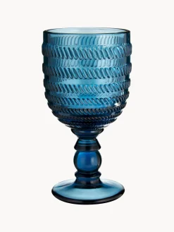 Copas de vino con relieves Geometrie, 6 uds.