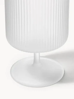 Copas de vino sopladas con relieves Ripple, 2 uds.