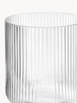 Copas de vino sopladas con relieves Ripple, 2 uds.