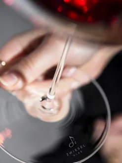 Copas de vino tinto artesanales, 2 uds.