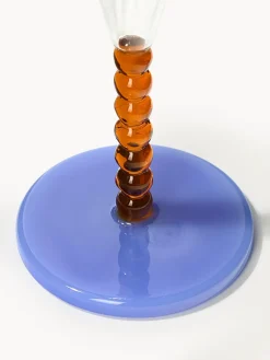 Copas flauta de champán artesanal Perle, 2 uds.