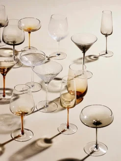 Copas flauta de champán con degradado sopladas Smoke, 4 uds.