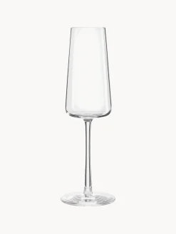 Copas flauta de champán de cristal Power, 6 uds.