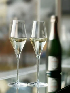 Copas flauta de champán de cristal Quatrophil, 6 uds.