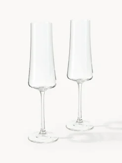 Copas flauta de champán de cristal Gwenda, 6 uds.