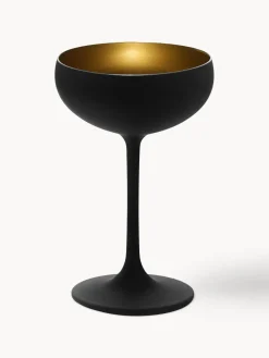 Copas pompadour de champán de cristal Elements, 6 uds.