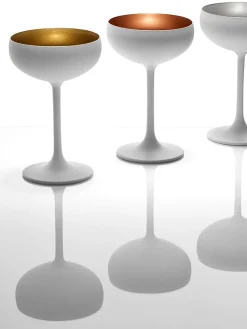 Copas pompadour de champán de cristal Elements, 6 uds.