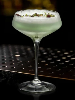 Copas pompadour de champán de cristal Aria, 6 uds.