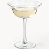 Copas pompadour de champán sopladas Swirl, 4 uds.