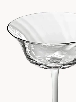 Copas pompadour de champán sopladas Swirl, 4 uds.