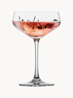 Copas pompadour de champán de cristal Echo, 4 uds.