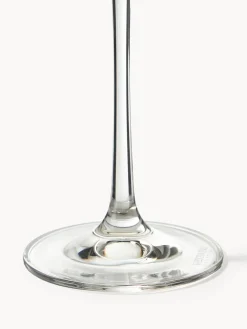 Copas pompadour de champán de cristal Gwenda, 6 uds.