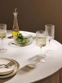 Copos de vino soplados Aleo, 4 uds.