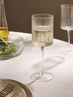 Copos de vino soplados Aleo, 4 uds.