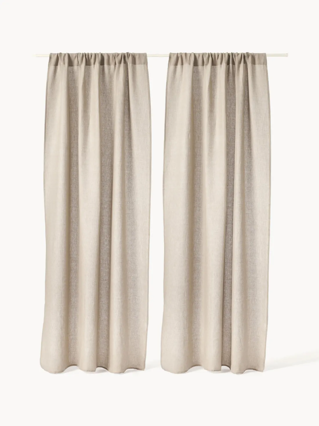 Cortina semitransparente con dobladillo túnel Gardinen Harmony, 2 uds.