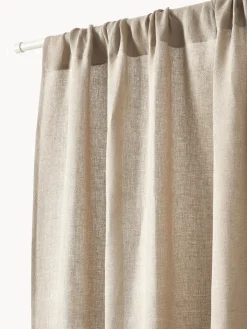 Cortina semitransparente con dobladillo túnel Gardinen Harmony, 2 uds.