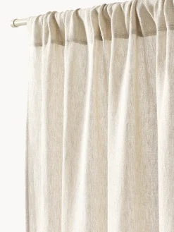 Cortina semitransparente con dobladillo Harmony, 2 uds.