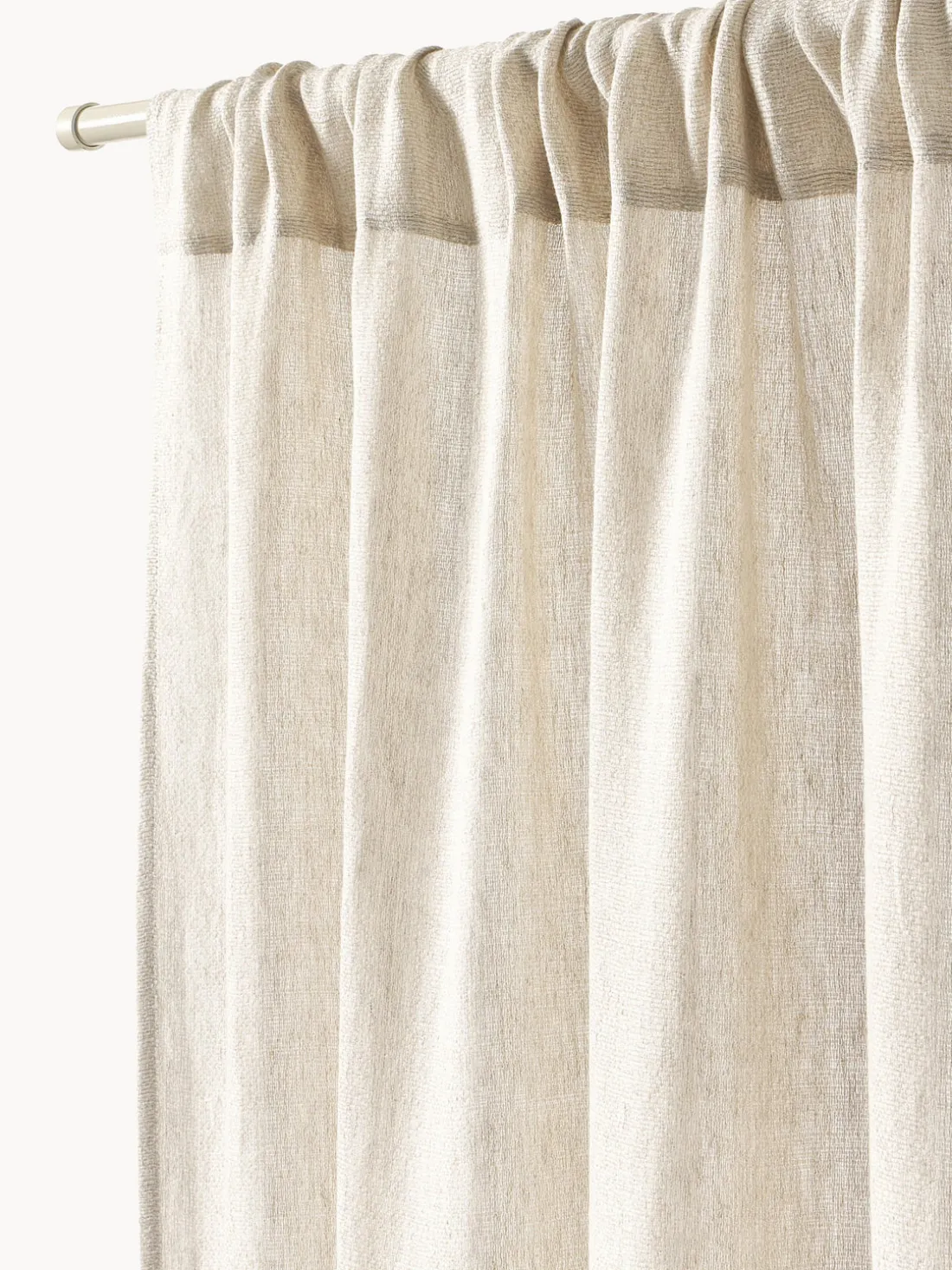 Cortina semitransparente con dobladillo Harmony, 2 uds.