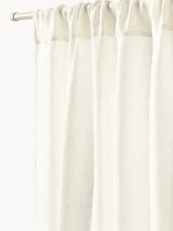 Cortina semitransparente con dobladillo Harmony, 2 uds.
