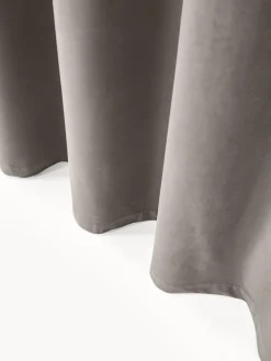 Cortinas de terciopelo oscuras con ojales Rush, 2 uds.