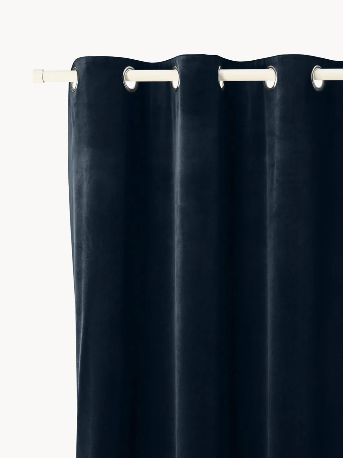 Cortinas oscurecedoras de terciopelo con ojales Rush, 2 uds.