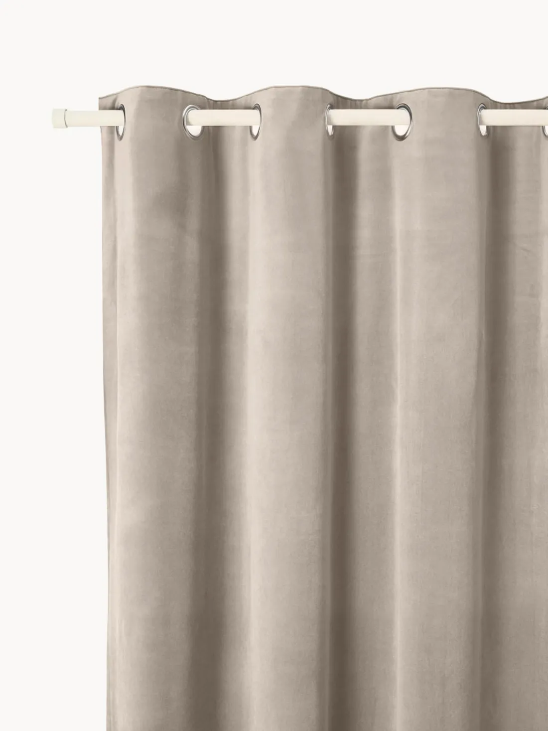 Cortinas oscurecedoras de terciopelo con ojales Rush, 2 uds.