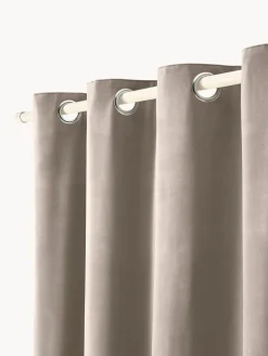 Cortinas oscurecedoras de terciopelo con ojales Rush, 2 uds.