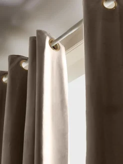 Cortinas oscurecedoras de terciopelo con ojales Rush, 2 uds.