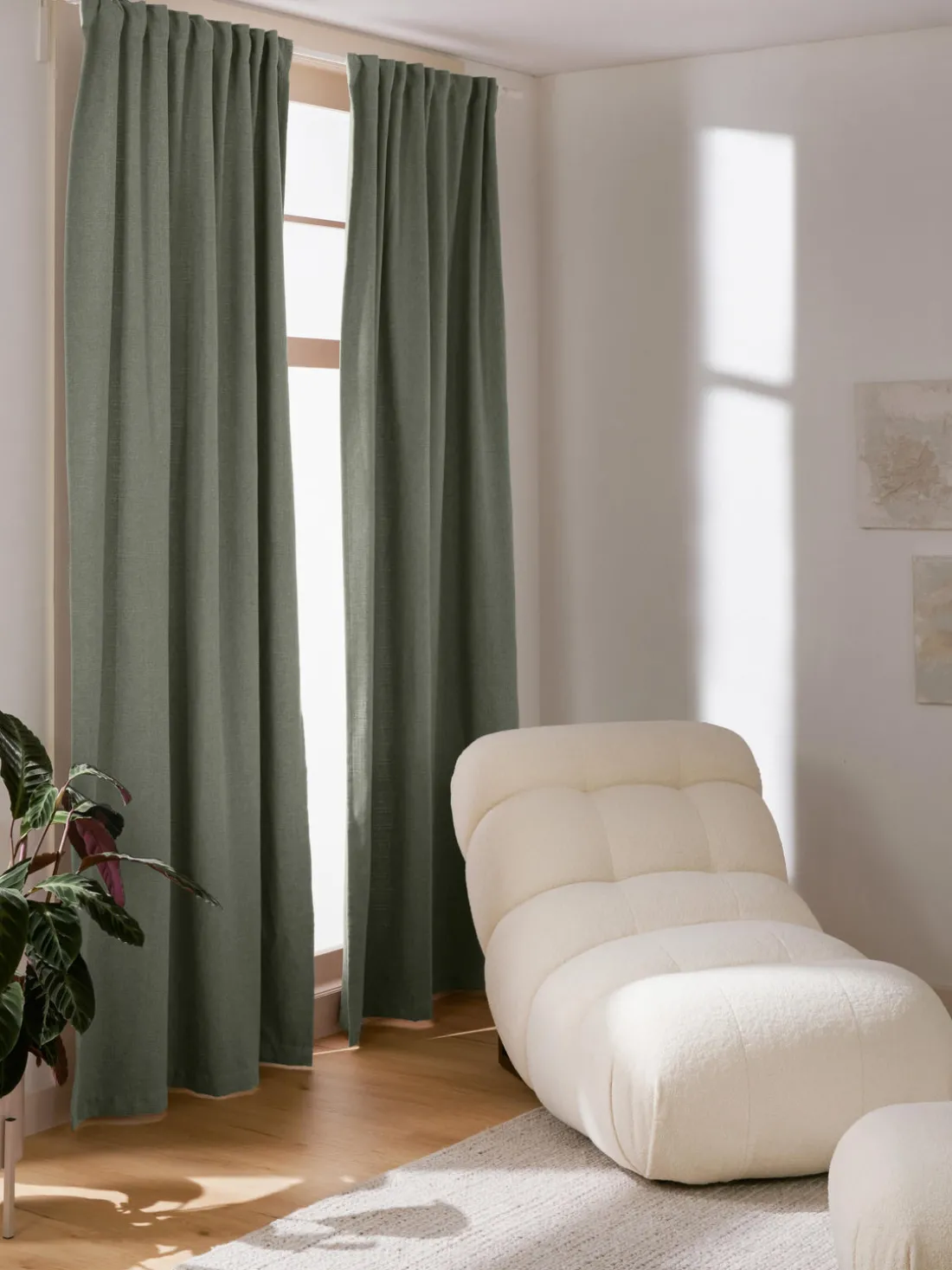Cortinas semiopacas con multibanda Jensen, 2 uds.