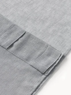 Cortinas semitransparente con cinta de lazo Gardine Ibiza, 2 uds.