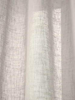 Cortinas semitransparente con cinta de lazo Gardine Ibiza, 2 uds.