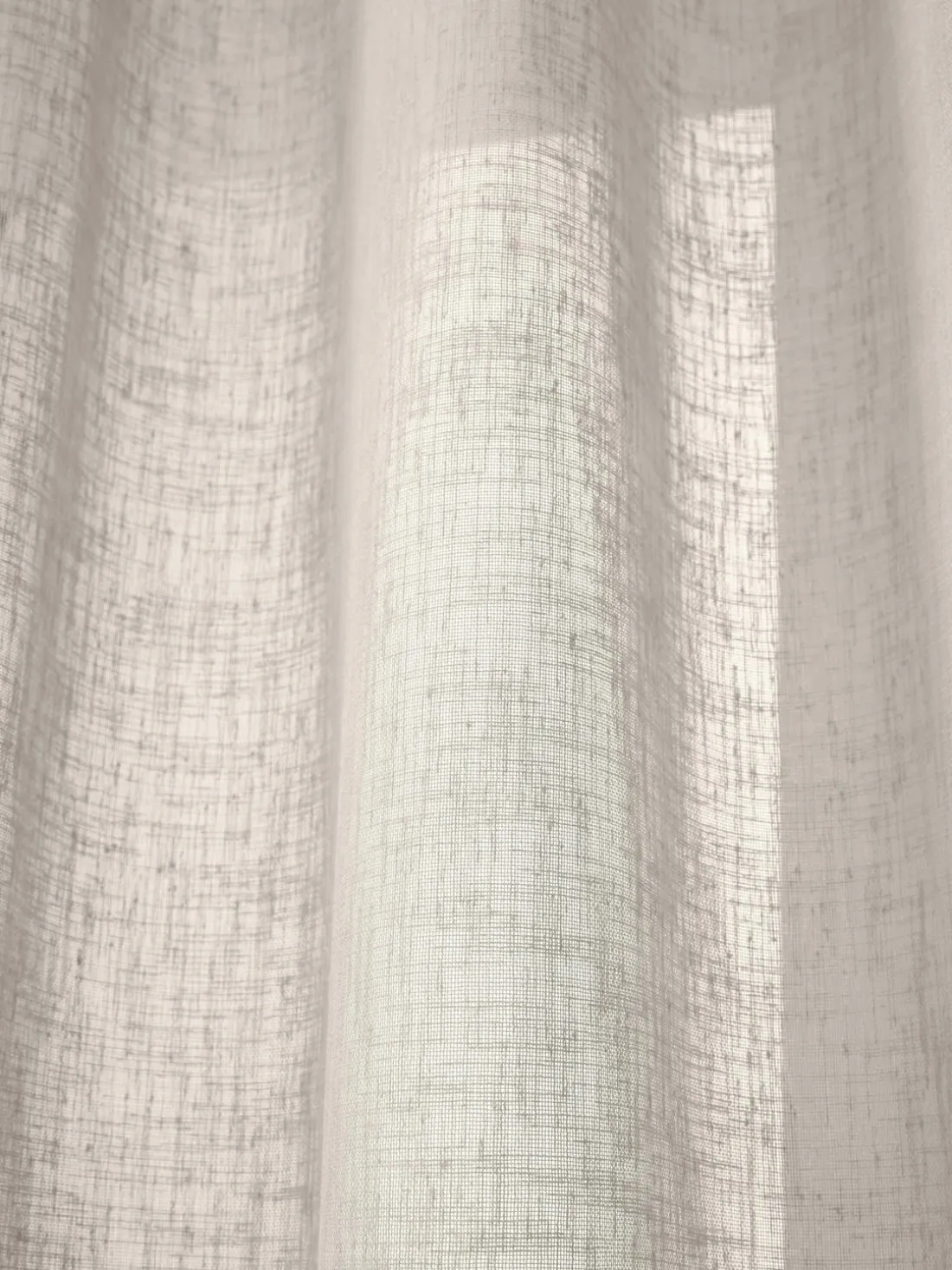 Cortinas semitransparente con cinta de lazo Gardine Ibiza, 2 uds.