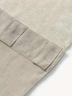 Cortinas semitransparente con cinta de lazo Gardine Ibiza, 2 uds.