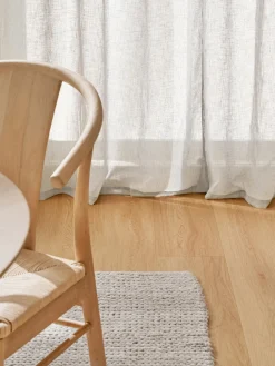 Cortinas semitransparente con cinta de lazo Gardine Ibiza, 2 uds.