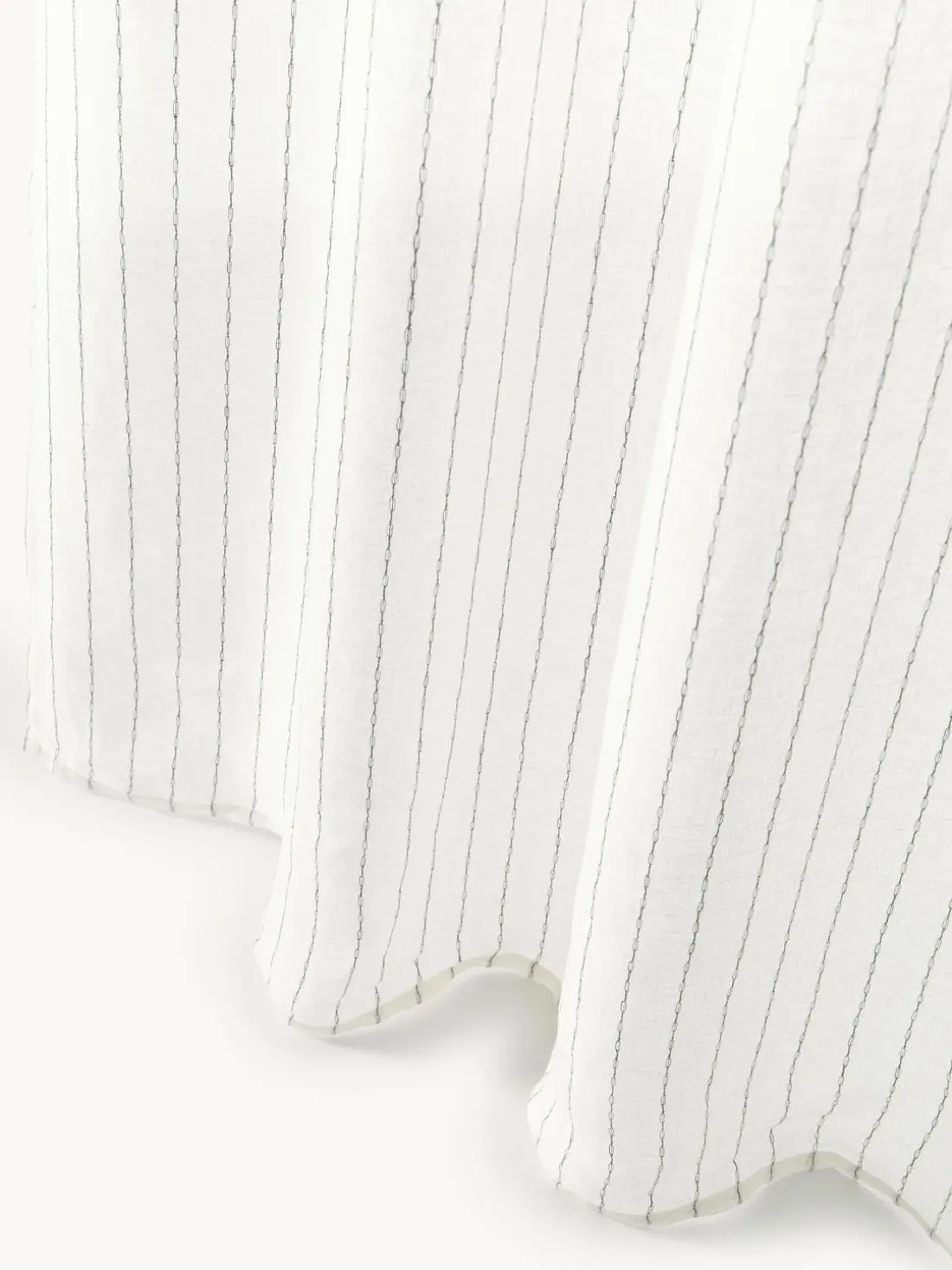 Cortinas semitransparentes con lazo Birch, 2 uds.