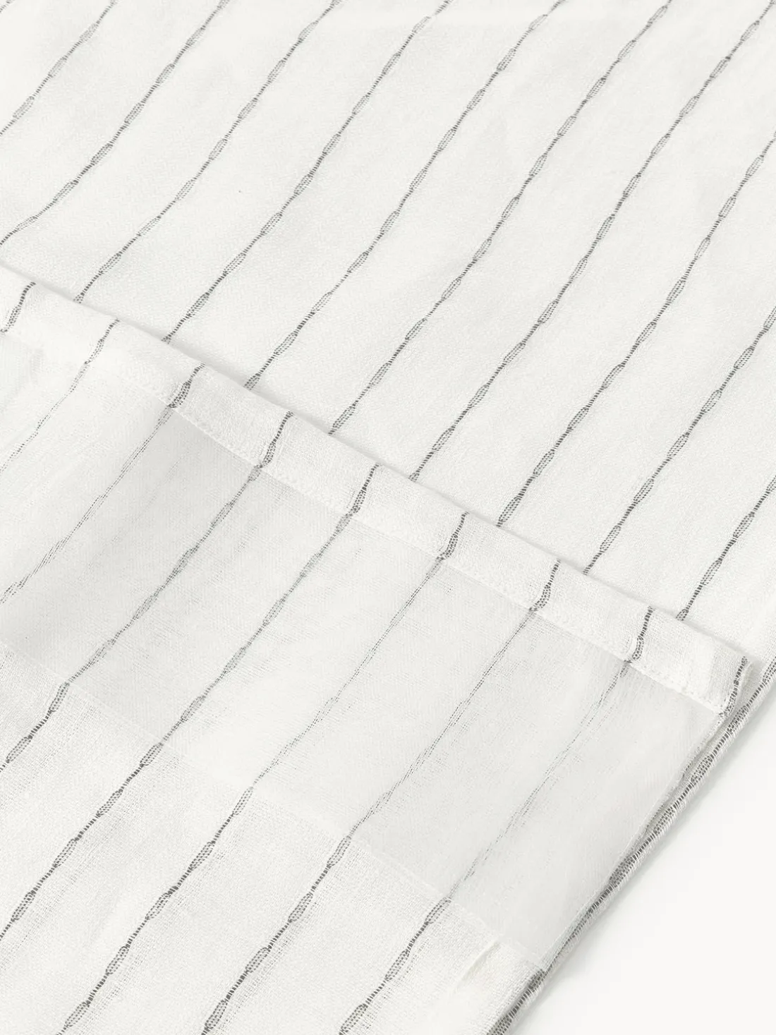 Cortinas semitransparentes con lazo Birch, 2 uds.